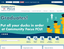 Tablet Screenshot of communityfocusfcu.org